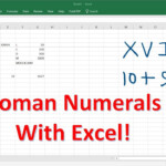 Roman Numerals Using Excel The Learning Zone